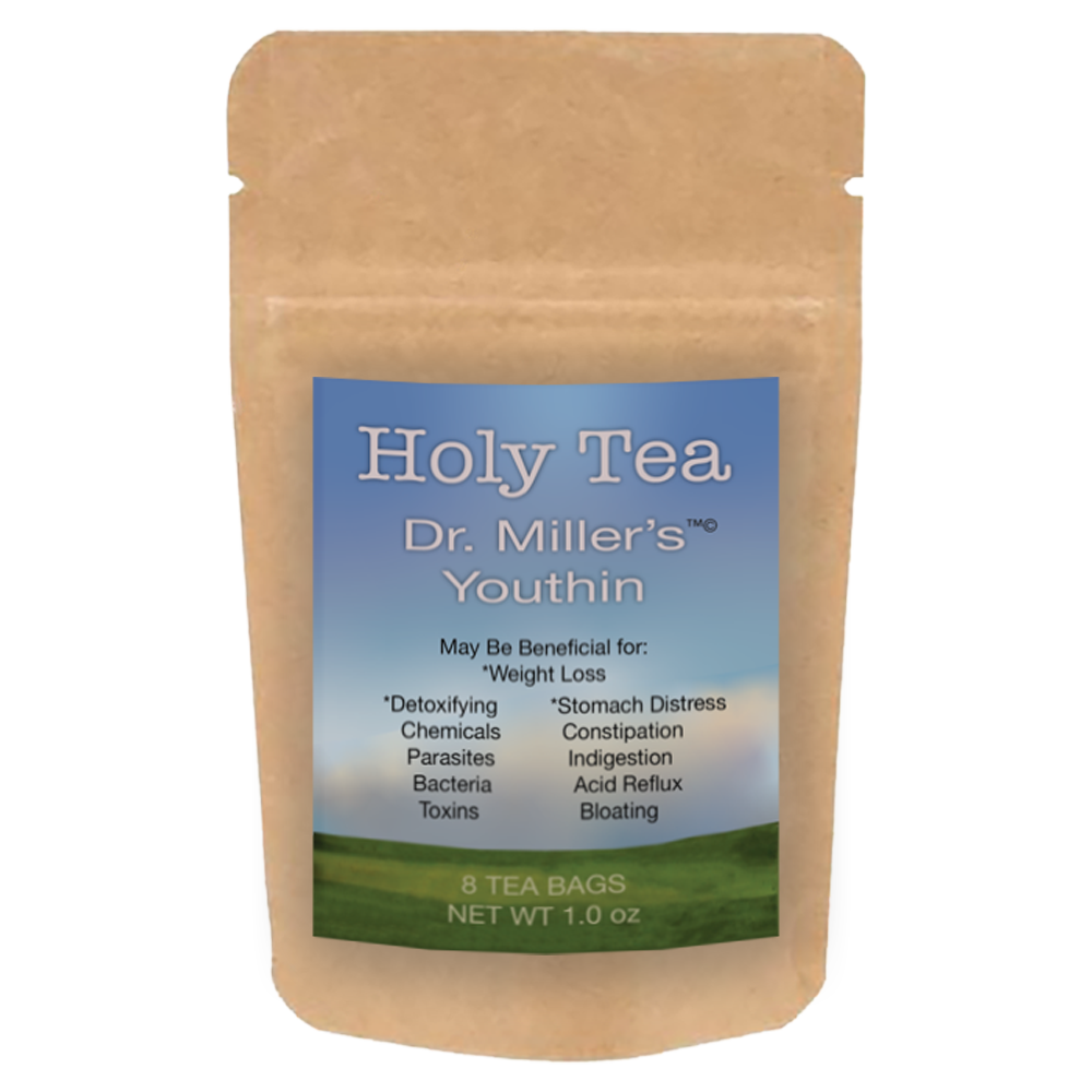 The original Dr Miller's Youthin Holy Tea -Bulk Tea Bags (8 Tea Bags) - Click Image to Close